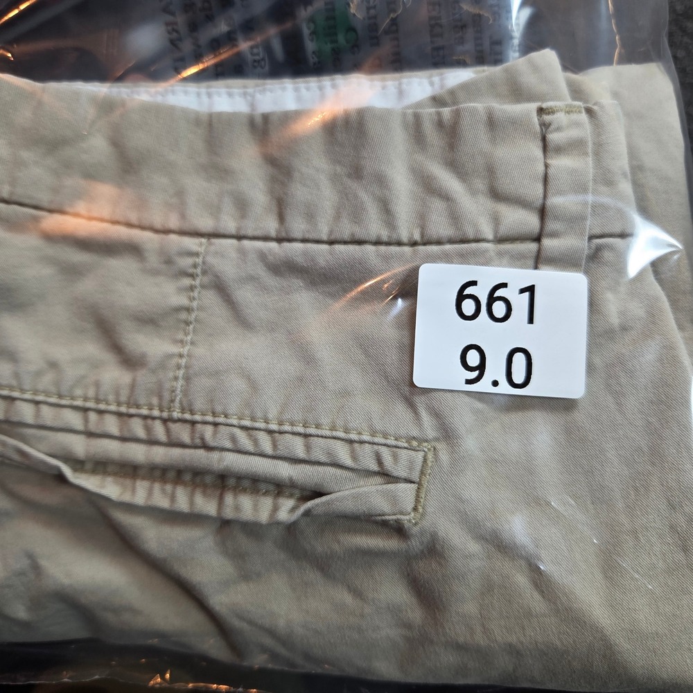 Old Navy Chino Shorts Women Size 6 Tan Khaki Cotton Stretch Casual Preppy Summer - Picture 9 of 9